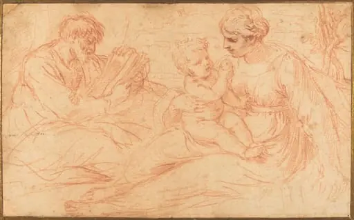 The Holy Family, by Simone Cantarini