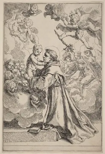 The Large Saint Anthony of Padua, by Simone Cantarini