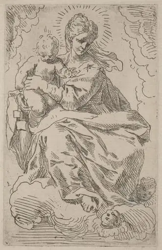 The Virgin and Child, by Simone Cantarini