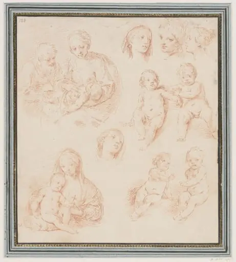 The Virgin and Child, St. Joseph and the young St. John the Baptist, by Simone Cantarini