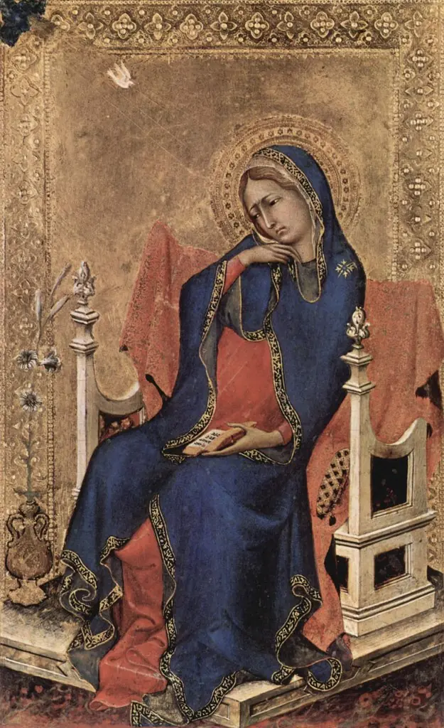 Virgin of the Annunciation, by Simone Martini