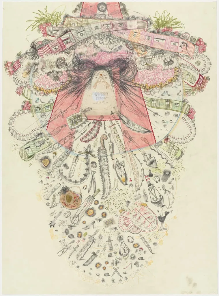 Untitled, by Simone Shubuck, gouache, 2003