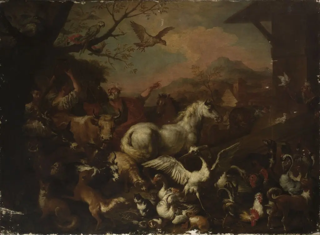 In front of Noah's Ark, by Sinibaldo Scorza