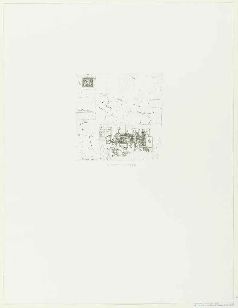 Untitled, by Sipke Huismans, ink, 1972