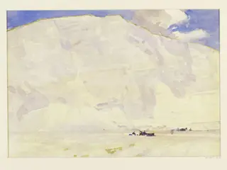 Marble Quarry, probably at Carrara, by Sir Alfred East