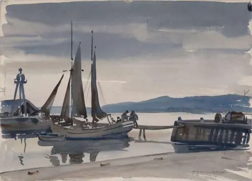 Evening, Mornington, Victoria, Australia, by Sir Ernest Daryl Lindsay