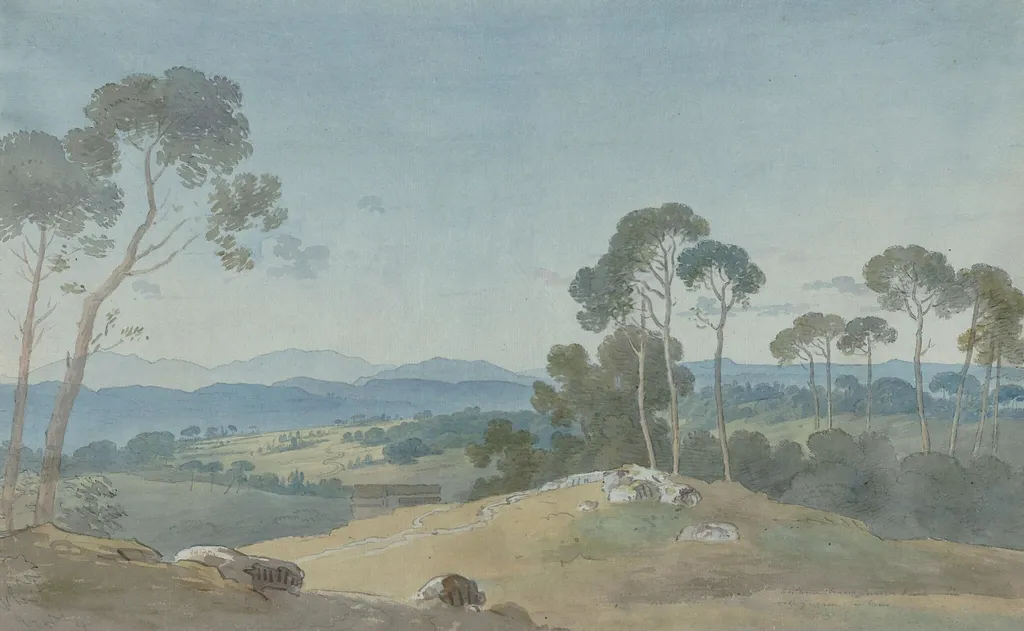 Mongouldi, Portugal, by Sir George Bulteel Fisher, watercolor, 1806