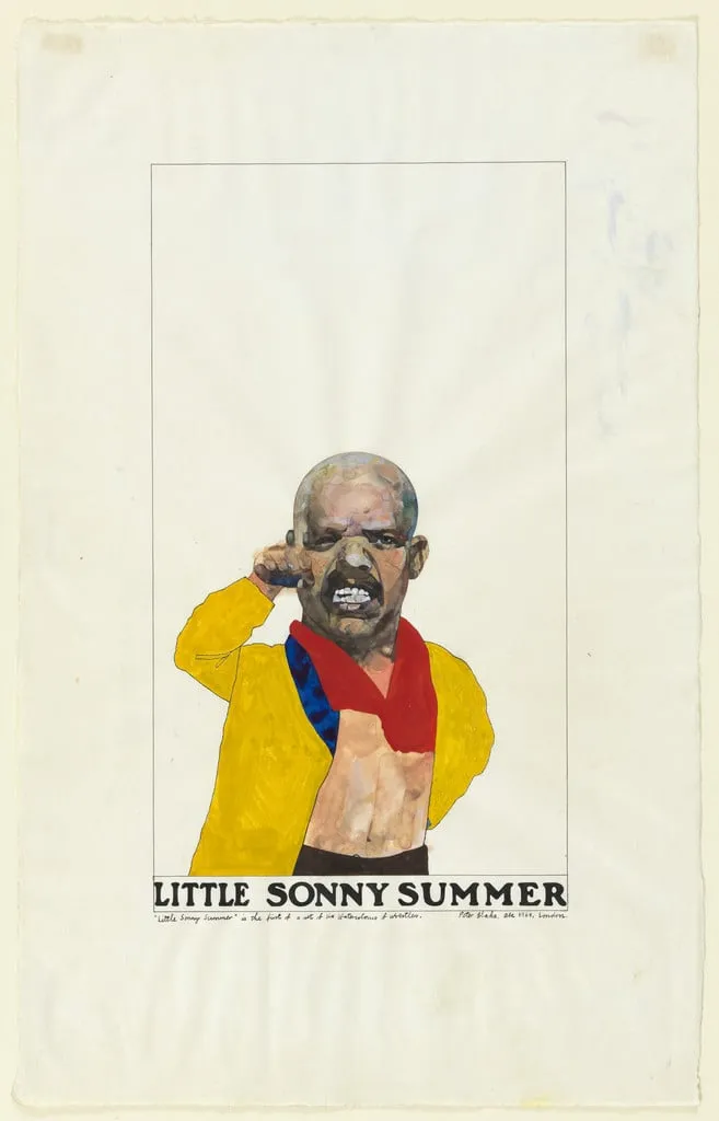 Untitled, by Sir Peter Blake, watercolor, 1969