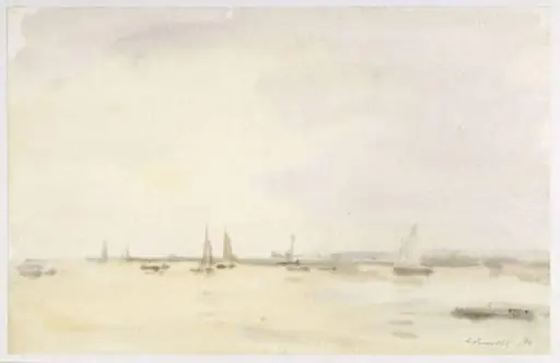 Yachts in the Estuary, by Sir Walter Westley Russell