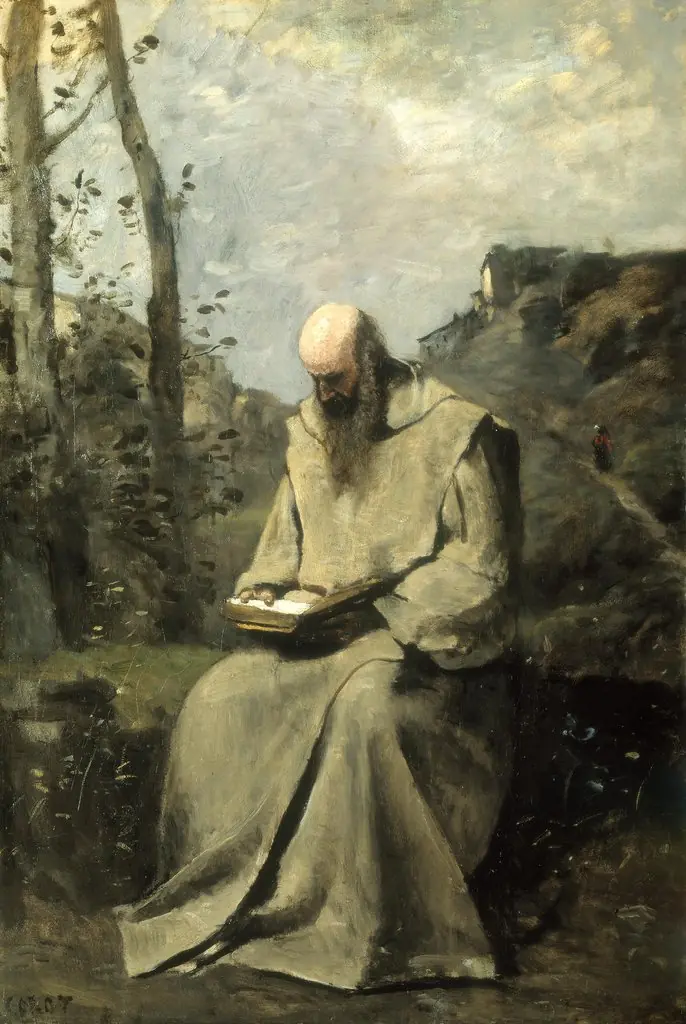 Sitting Monk, Reading