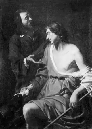 Sitting Person Conversing One Standing