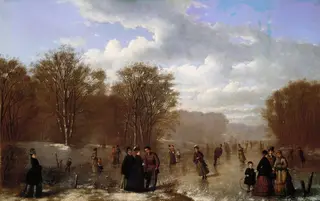 Skating on the Wissahickon, by Johan Mengels Culverhouse