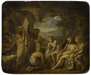 Sketch on the Subject of the Trinity Beneath the Oak of Mambre, by Karl Bryullov