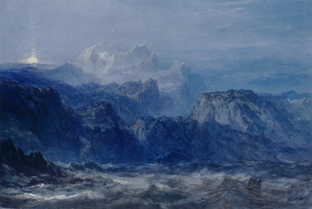 Dante's Dream, by Skinner Prout, watercolor, 1850