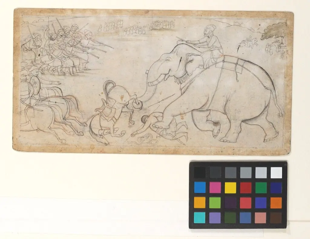 Skirmish with an Elephant, 1800