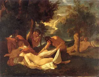 Sleeping Venus Surprised by Satyrs