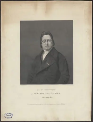 Portrait of J. Teissedre l'Ange, school intendant, by Sluyter, D.J.,