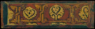 Small coffered ceiling panel with plant motifs