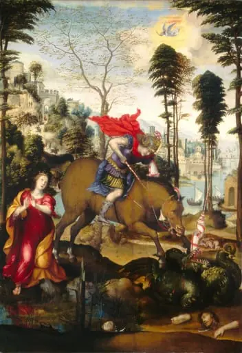 Saint George and the Dragon, by Sodoma