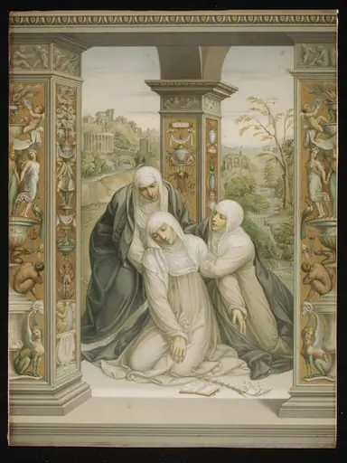 Vision and Swoon of St Catherine, by Sodoma