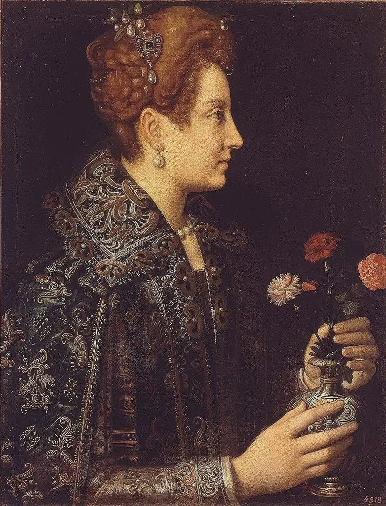 Portrait of a Young Woman in Profile, by Sofonisba Anguissola