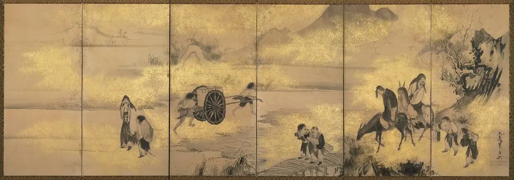 The Eight Immortals of the Wine Cup, by Soga Shōhaku