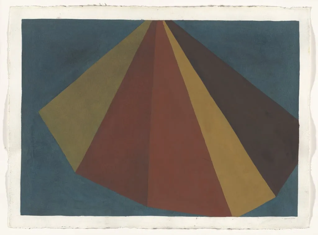 Untitled, by Sol LeWitt, watercolor, 1986