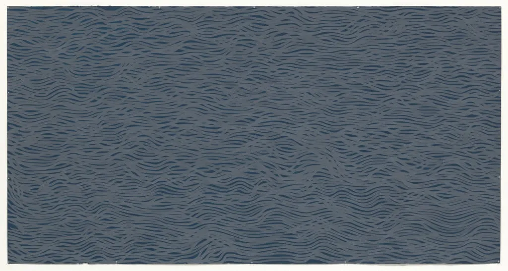 Untitled, by Sol LeWitt, gouache, 2002