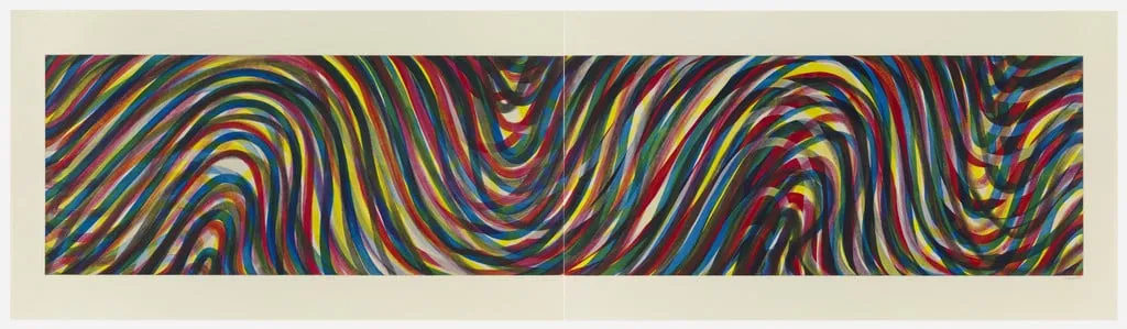 Untitled, by Sol LeWitt, ink, 1996