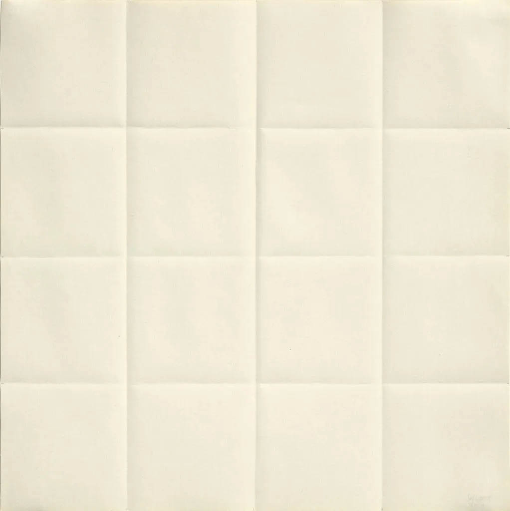 Untitled, by Sol LeWitt, graphite, 1974