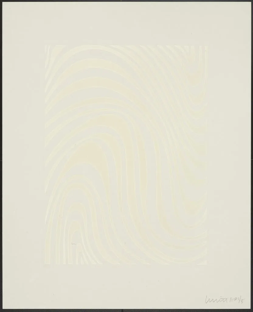 Untitled, by Sol LeWitt, ink, 1995