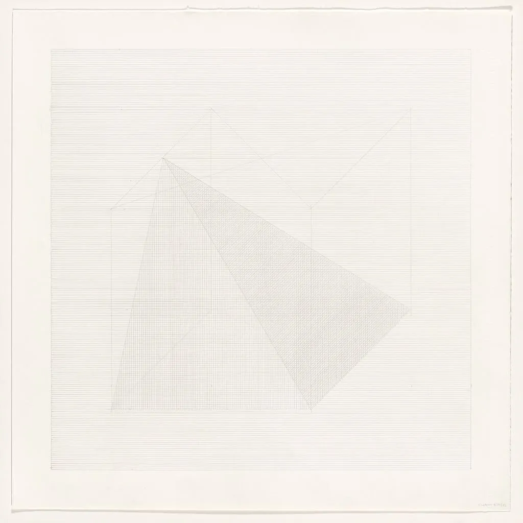 Untitled, by Sol LeWitt, graphite, 1982