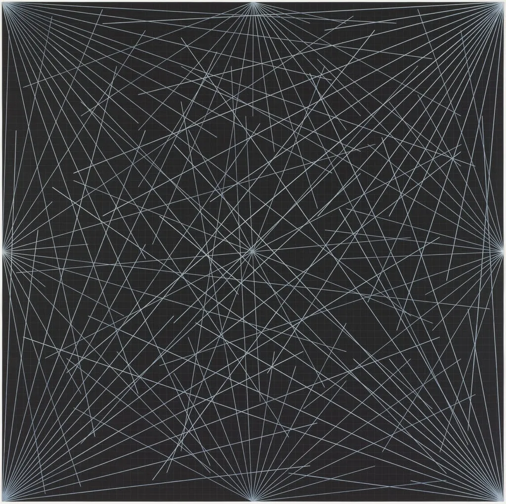 Untitled, by Sol LeWitt, ink, 1977