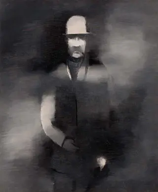 Άνδρας με ψηλό καπέλο, by Solomon Nikritin