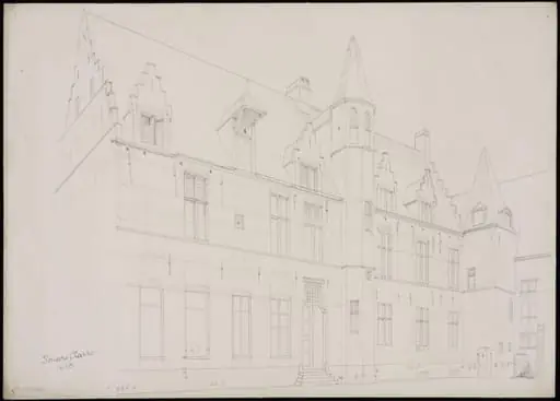 House at Mechlin, formerly a convent, by Somers Clarke