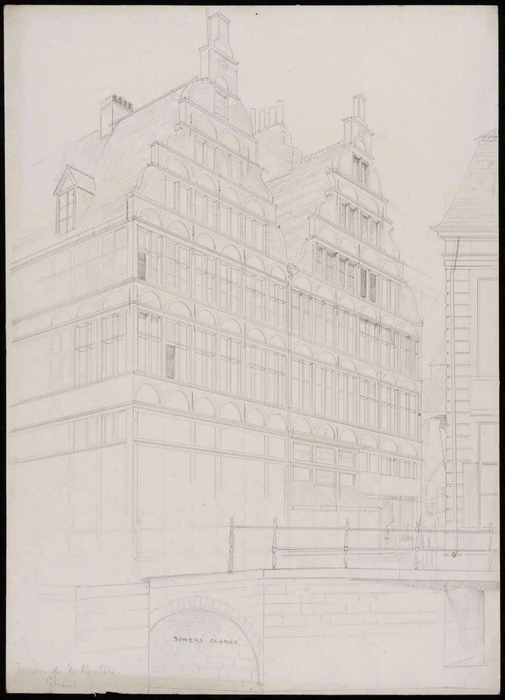 Maison des Ferblantiers, Ghent, by Somers Clarke, 1891