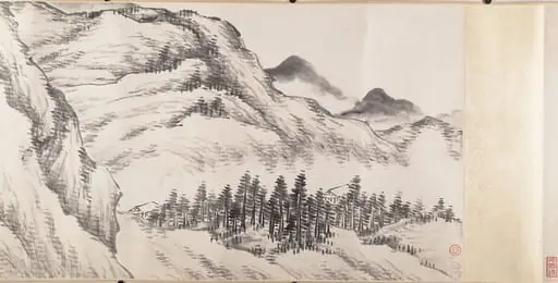 清 松年 山水 手卷|Landscape, by Song Nian