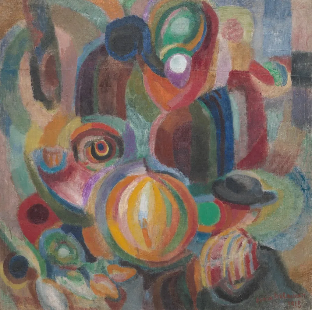 Untitled, by Sonia Delaunay, oil, 1915