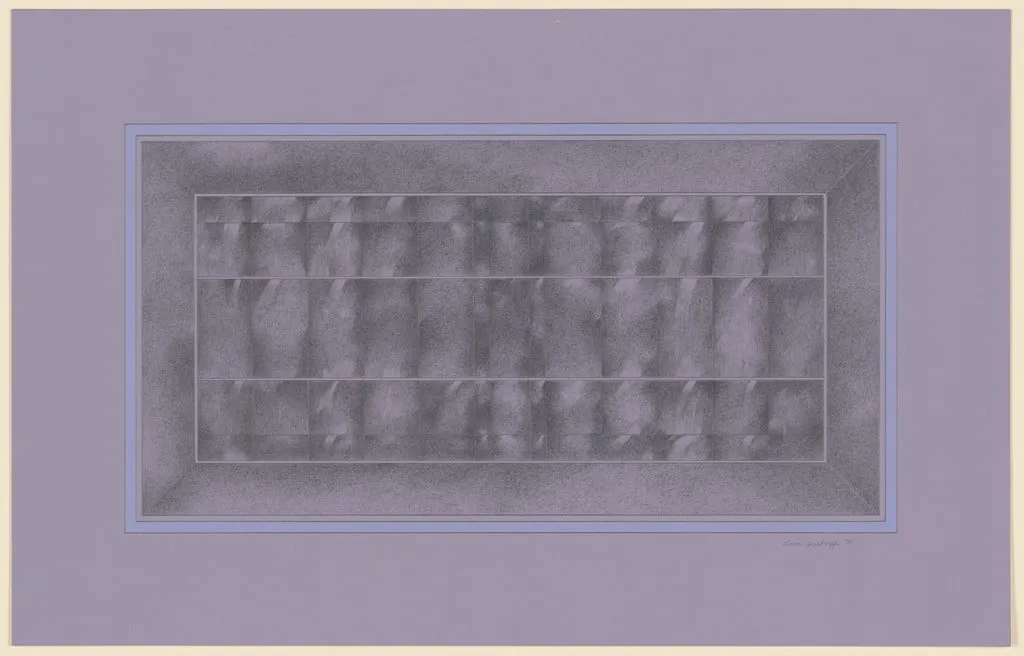 Untitled, by Sonia Gechtoff, graphite, 1976