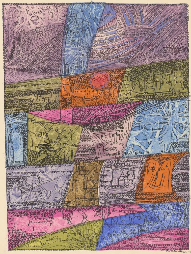 Untitled, by Sonja Sekula, watercolor, 1956