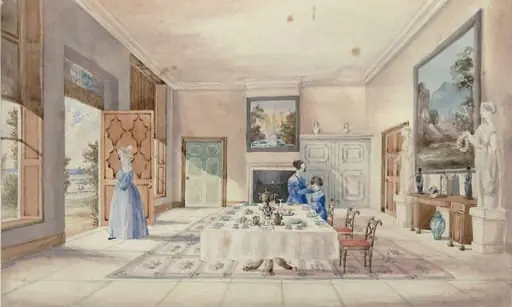 View of the Hall, Woodton Hall, Norfolk, by Sophia Mary Yelloly