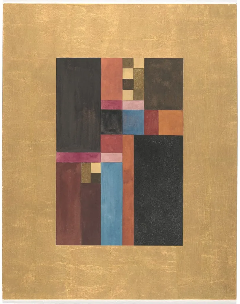 Untitled, by Sophie Taeuber-Arp, gouache, 1917