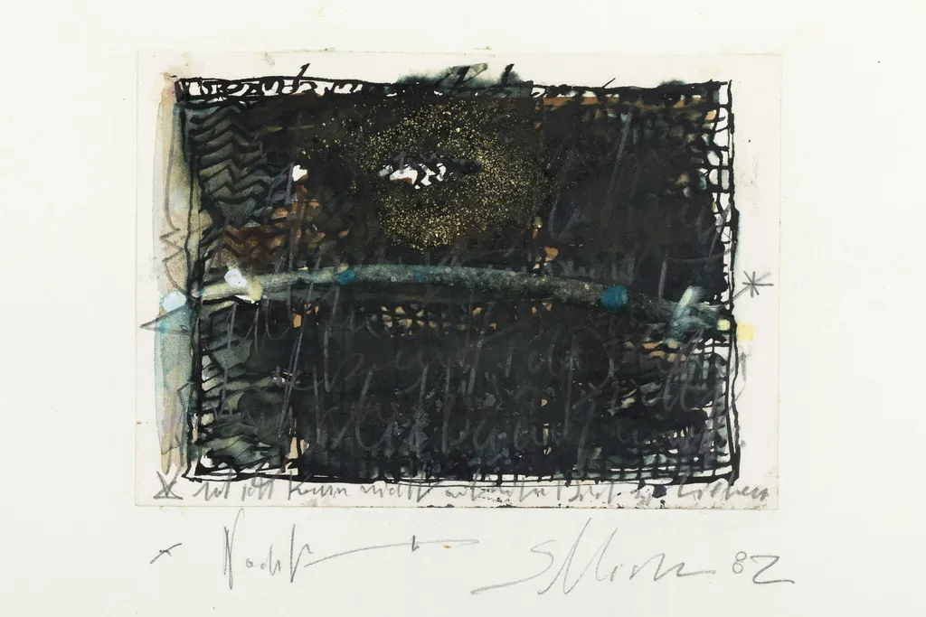 Noir (Μαύρο), by Sotirios Michou, unspecified, 1982
