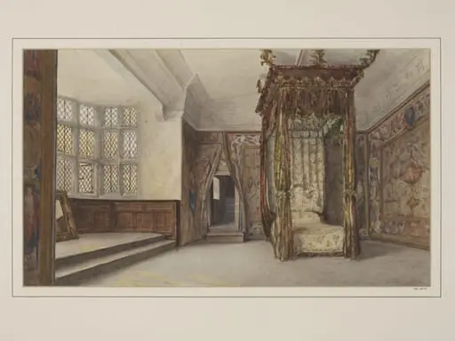 Queen Elizabeth's Bedroom, Haddon Hall, by Sounes