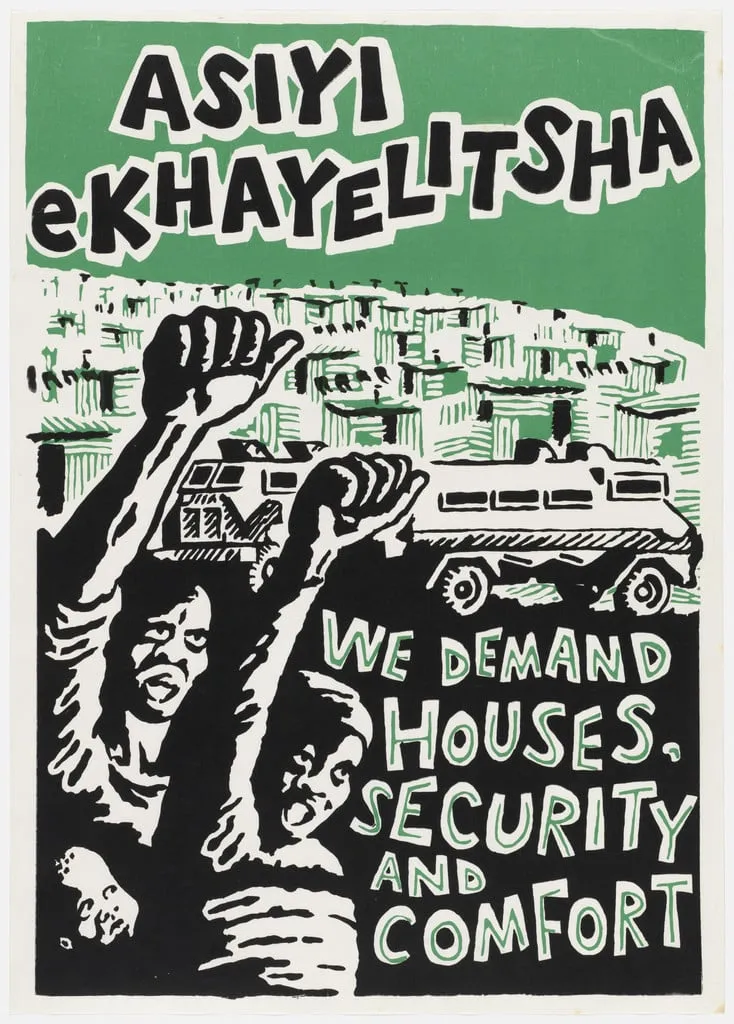 Untitled, by South Africa United Democratic Front (UDF), ink, 1983