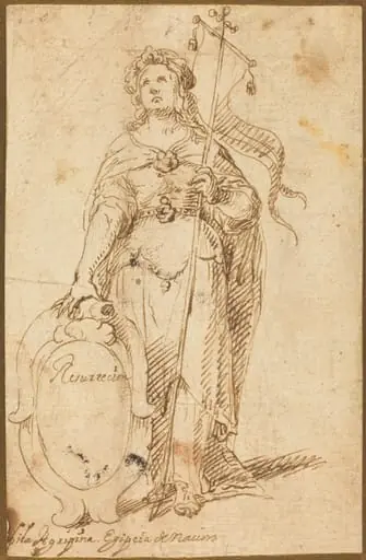 Egyptian Sibyl, by Spanish 17th Century