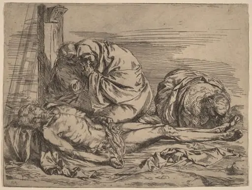 The Lamentation, by Spanish 17th Century