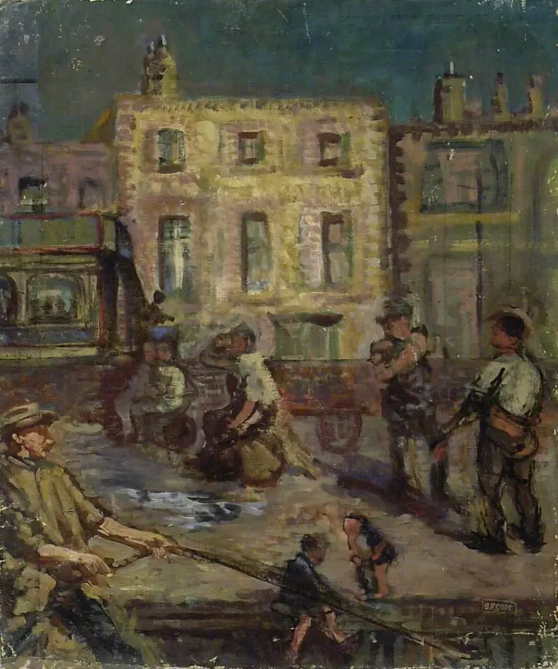 Harbour Scene, by Spencer Gore