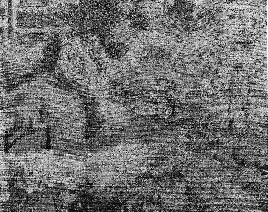 Mornington Crescent, by Spencer Gore, oil, 1911