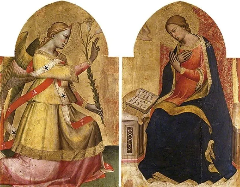 Annunciation, by Spinello Aretino, tempera, 1390